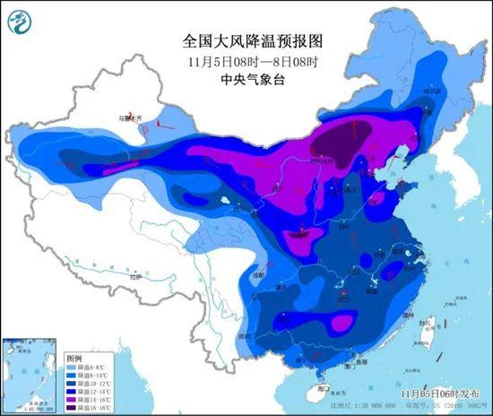 东北局地降雪量“发紫”