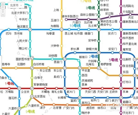 北京地铁线路图 查询 路线图