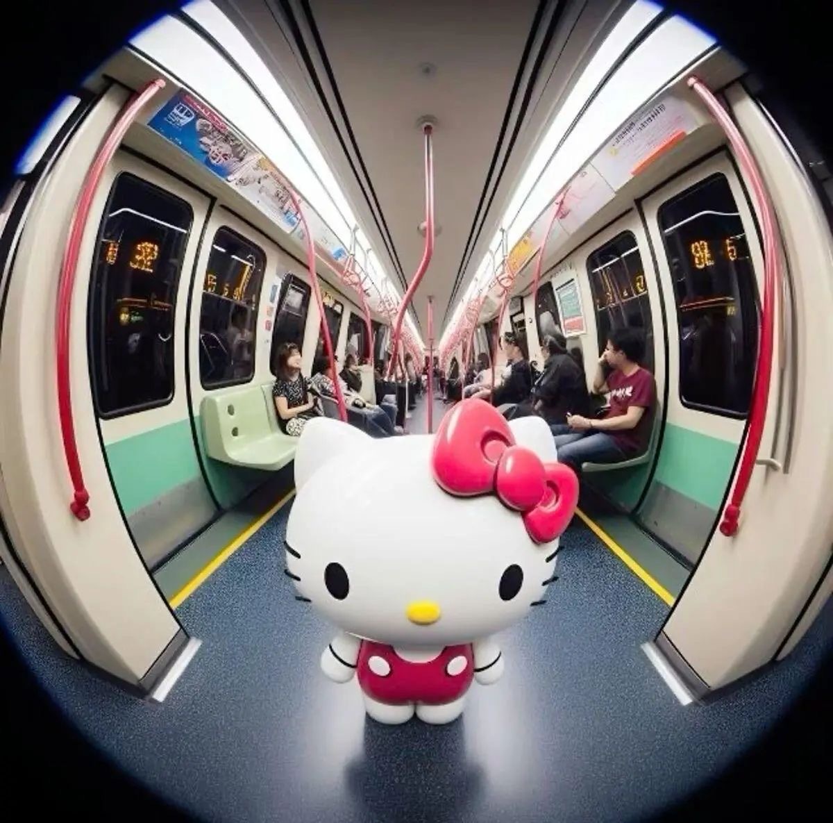 重庆地铁现Hello Kitty列车？假！