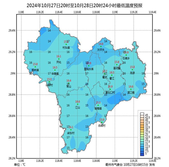 衢州天气预报