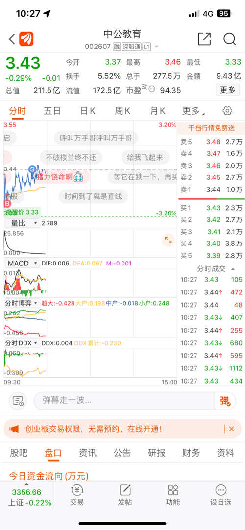 中公教育股票股吧东方财富