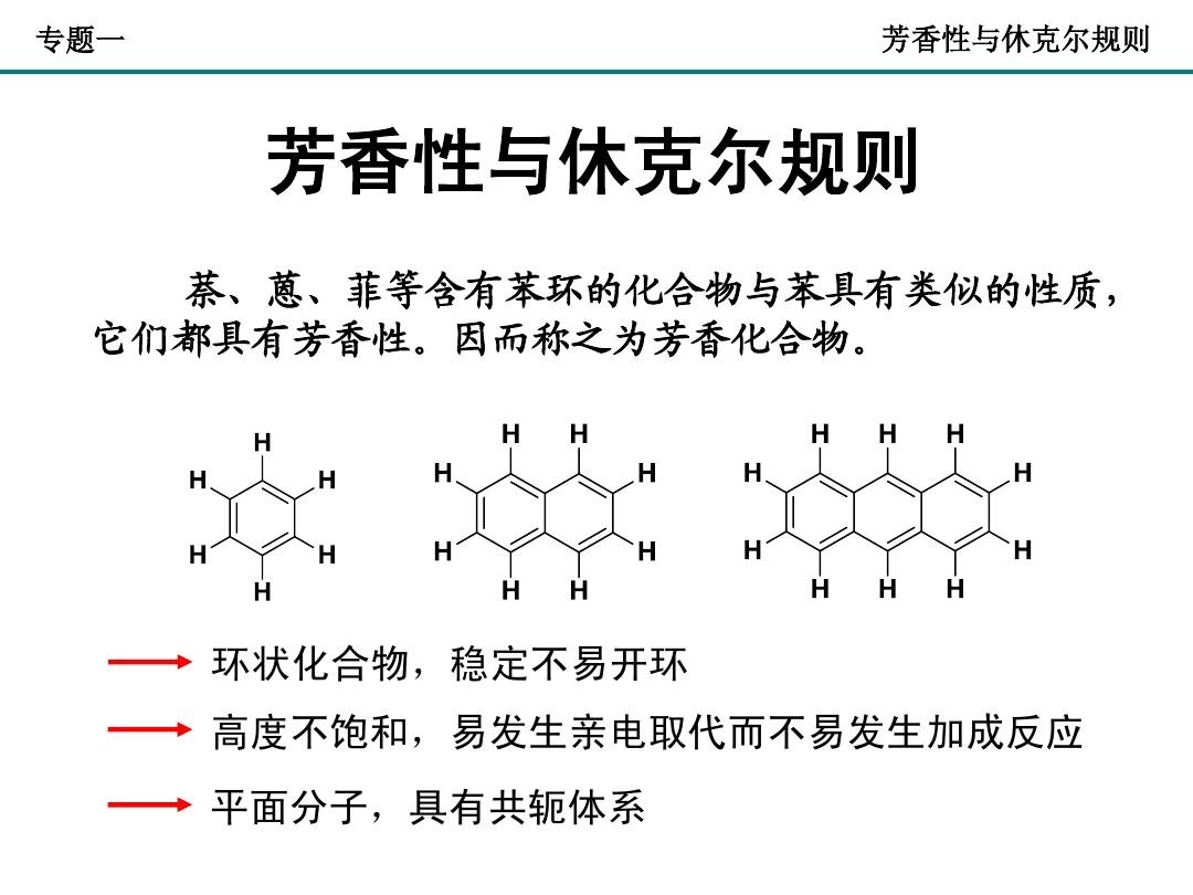 芳香性判断口诀