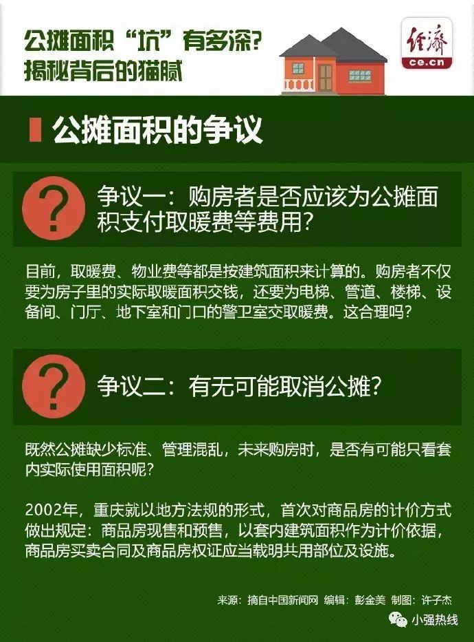 专家称取消公摊是明年重要工作