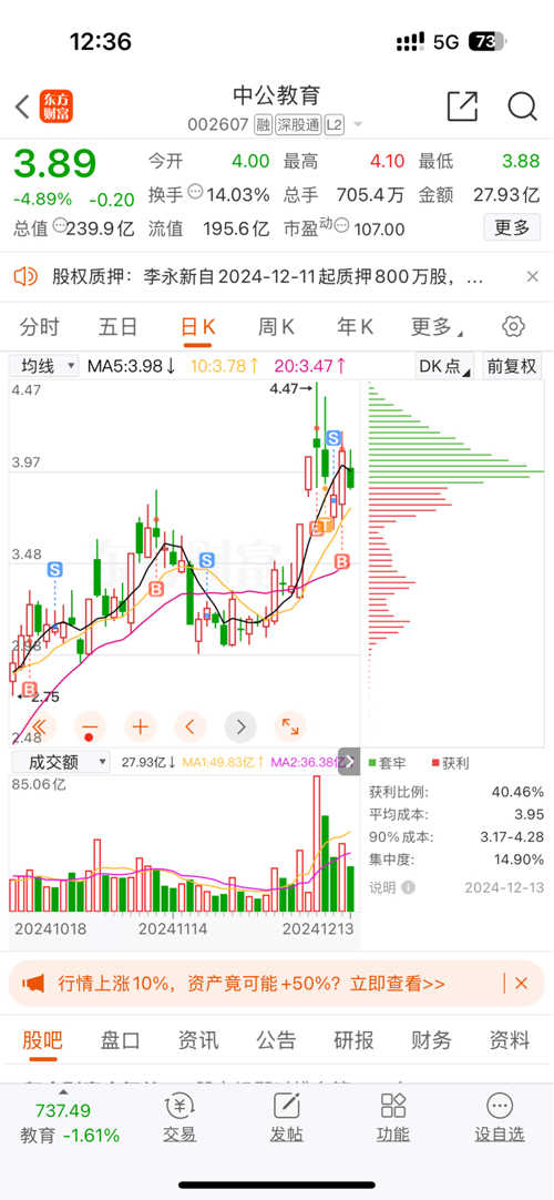 中公教育股票股吧